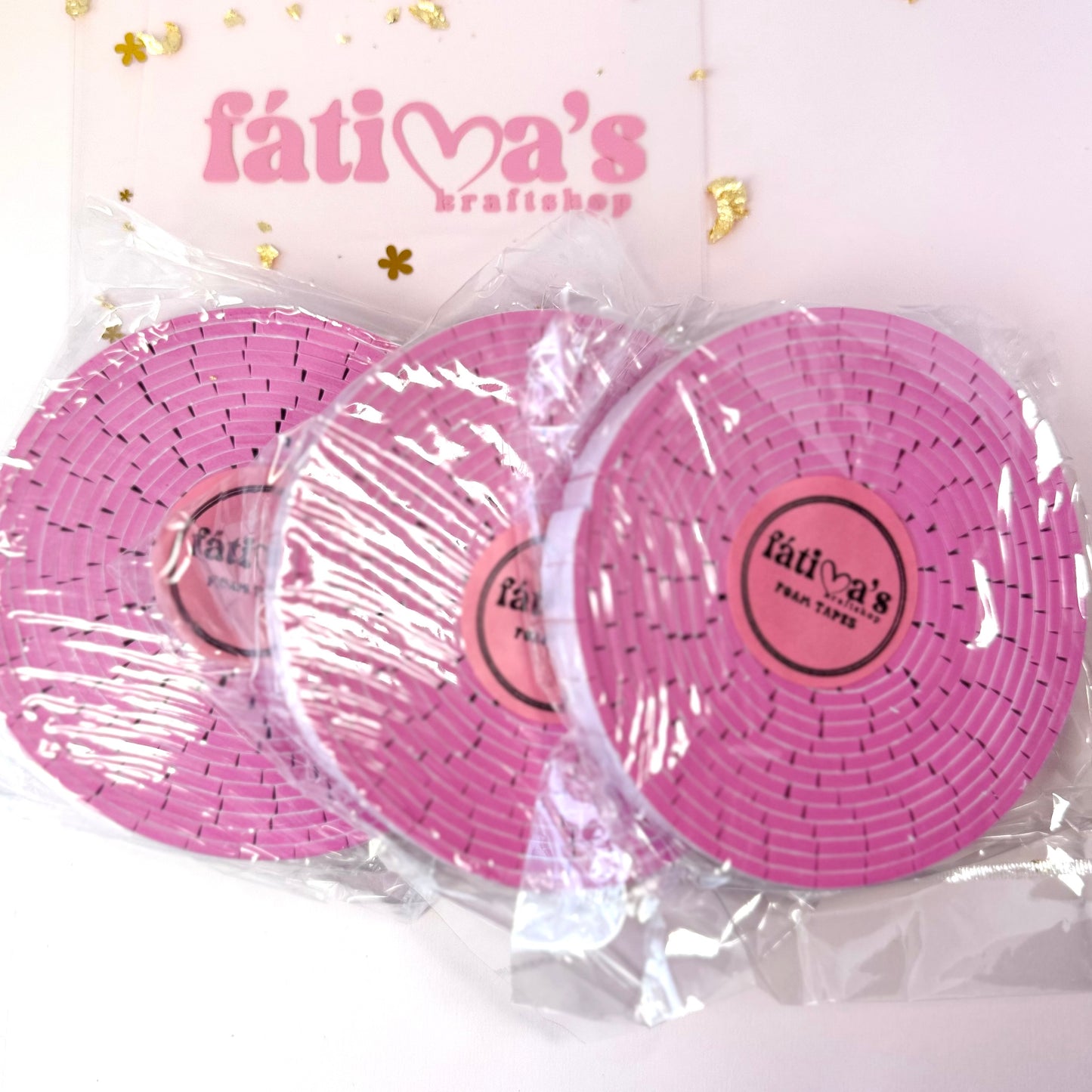 3 rollos 3mm Foam Tape