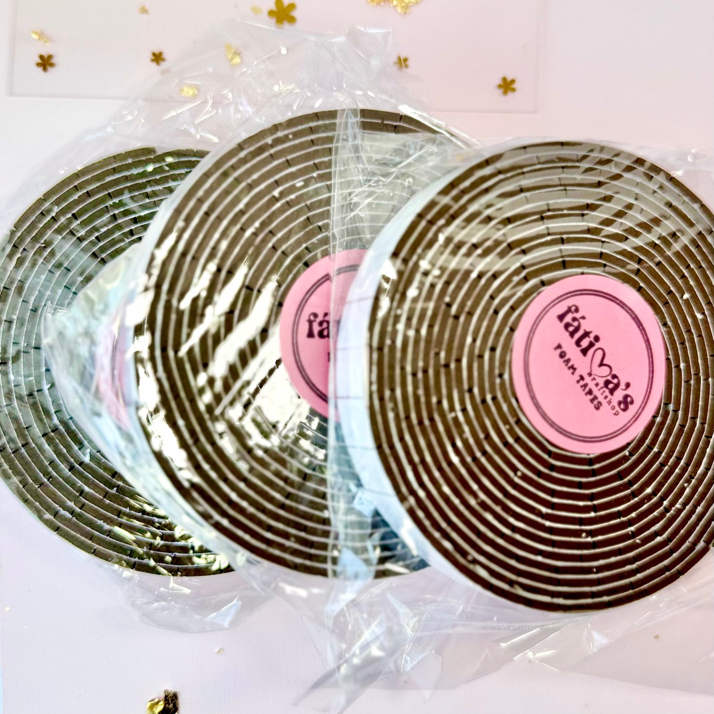 3 rollos 3mm Foam Tape