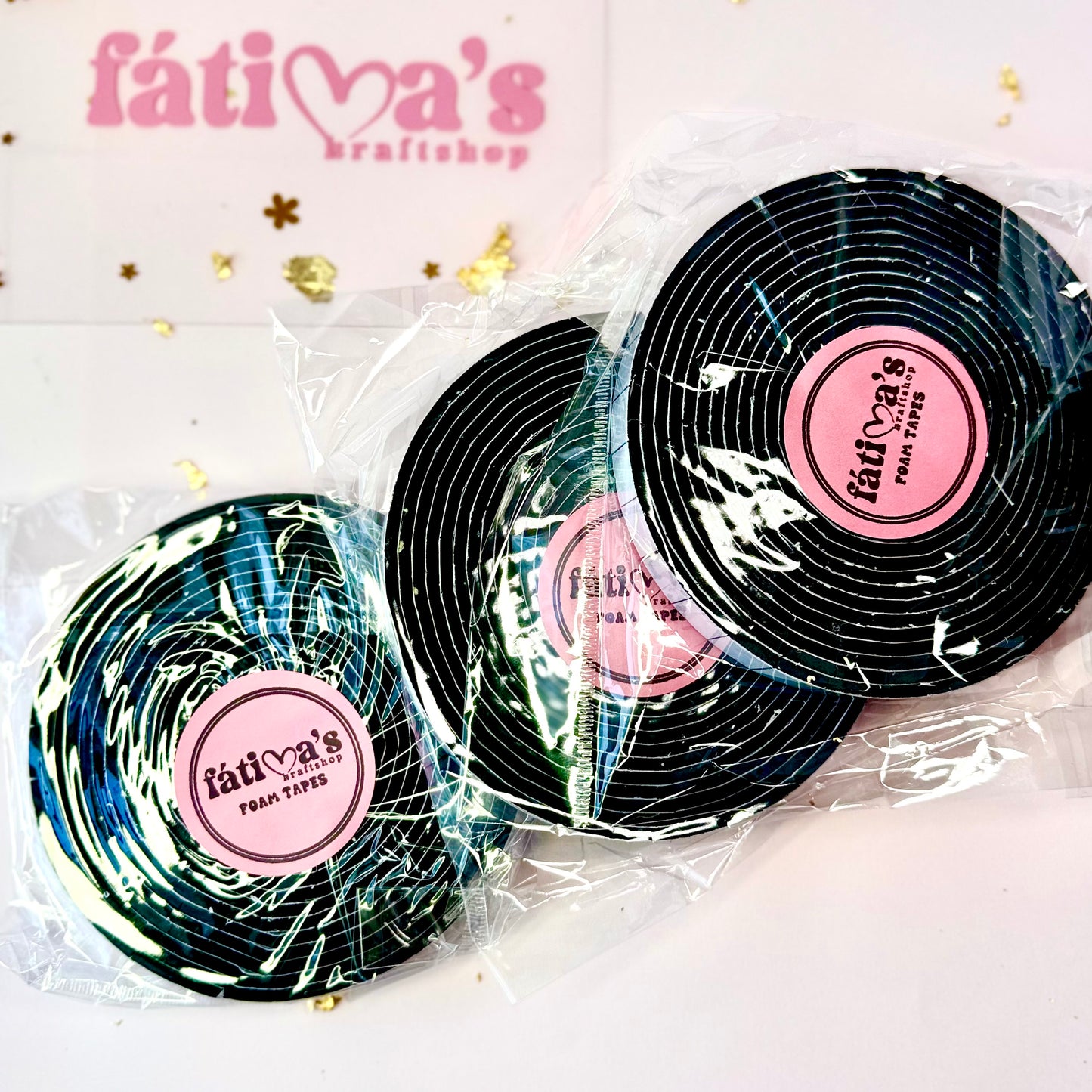 3 rollos 3mm Foam Tape