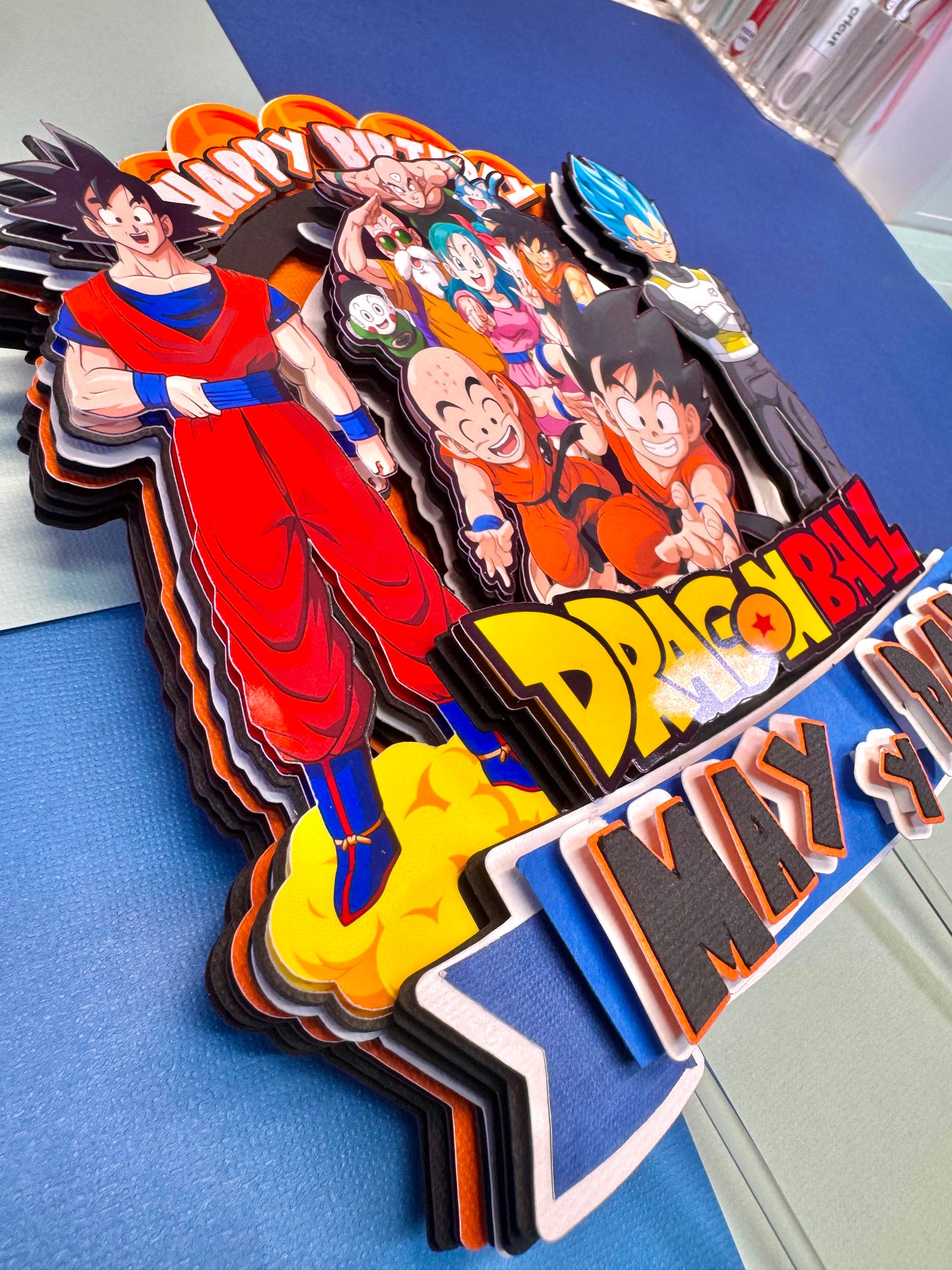 Plantilla DragonBaall Cake Topper 3D