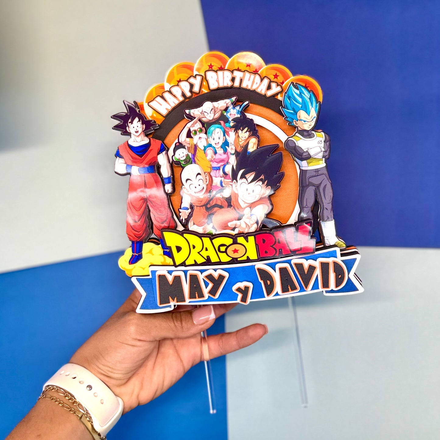 Plantilla DragonBaall Cake Topper 3D